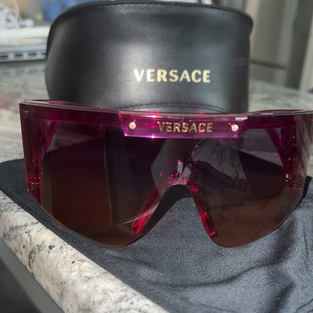 VERSACE MEDUSA OVERSIZE EYEWEAR in PINK (AUTHENTIC)